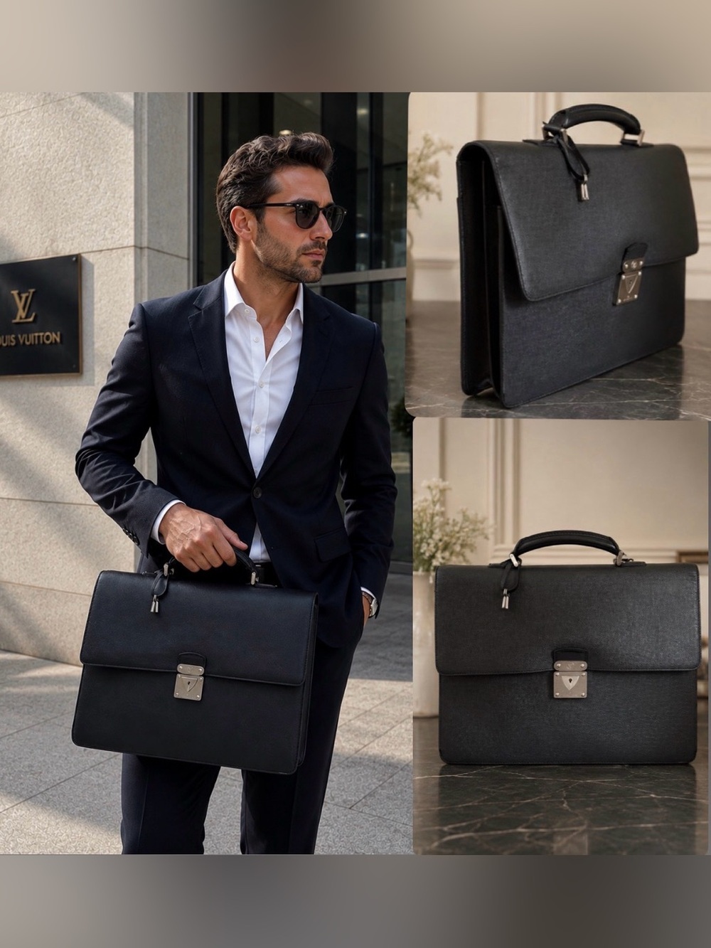 Louis Vuitton Taiga Leather Briefcase 🌟